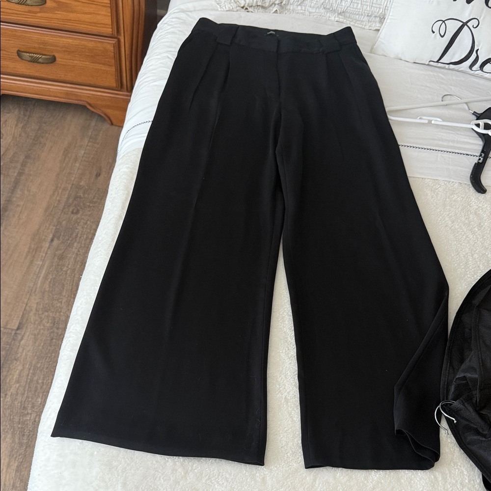 Express Elegant Black Wide-Leg Pants